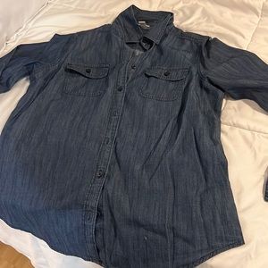 St. John’s bay denim buttin down shirt
